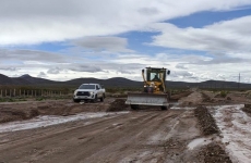 Vialidad Mendoza avanza en la recuperación de las rutas del secano de Malargüe